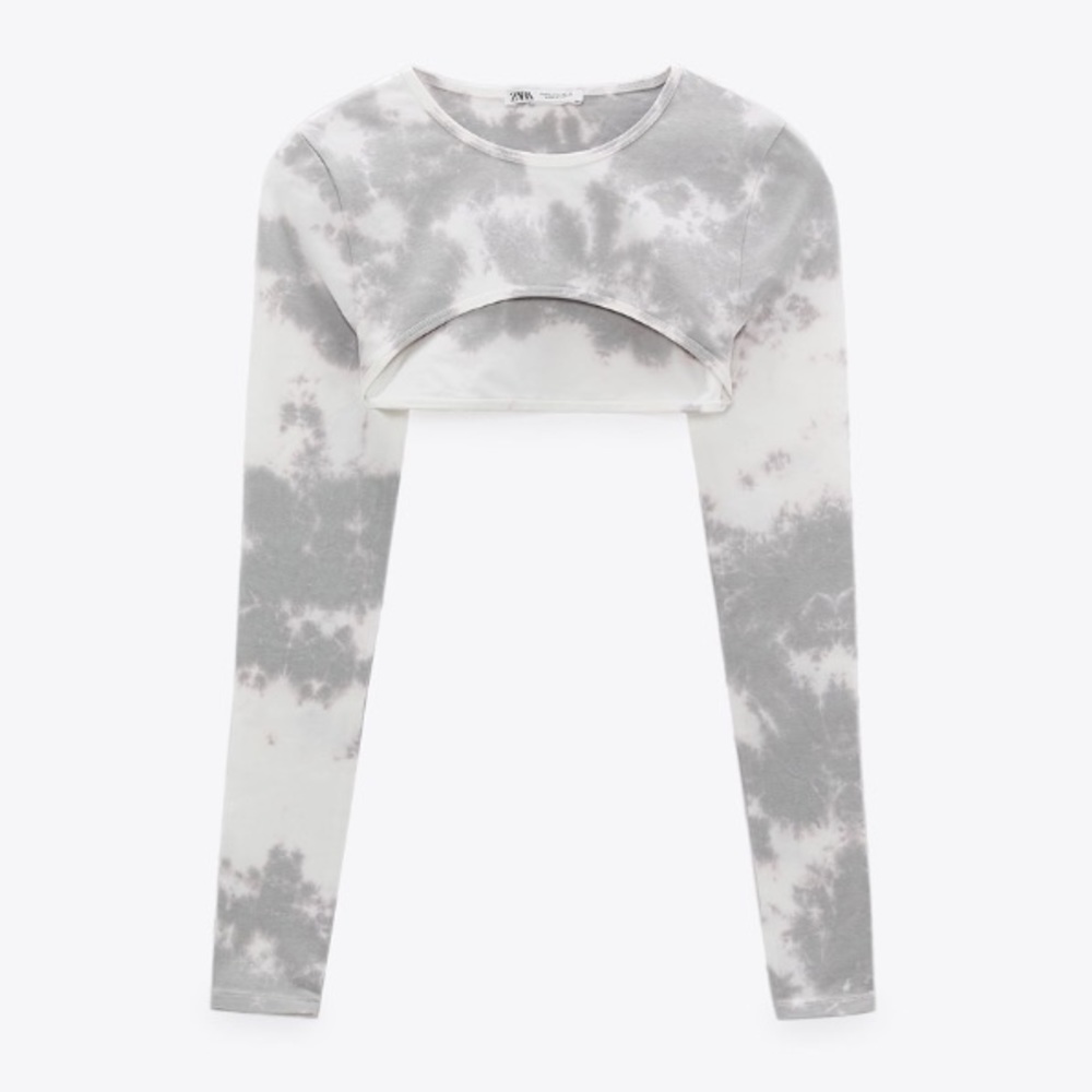 𝗡𝗪𝗧 𝗭𝗮𝗿𝗮 • Tie-dye Arm Warmers Sweater